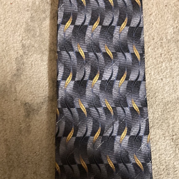 BillBlass black,grey and yellow tie - Picture 2 of 4
